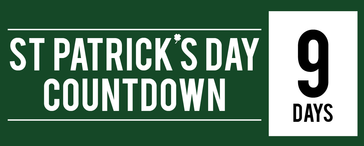 guinness beer countdown to st patricks day advertising clock sign